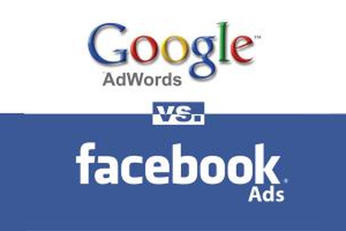 Ilustrasi Google AdWords vs. Facebook Ads