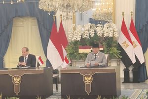 Bertemu Presiden Mesir, Prabowo: Ini Kehormatan Besar