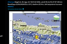 Dampak Gempa Gunungkidul: Genteng Pasar Rontok, Tembok Rumah Retak