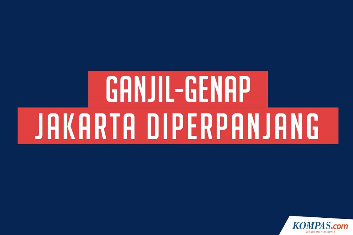 Ganjil-Genap Jakarta Diperpanjang