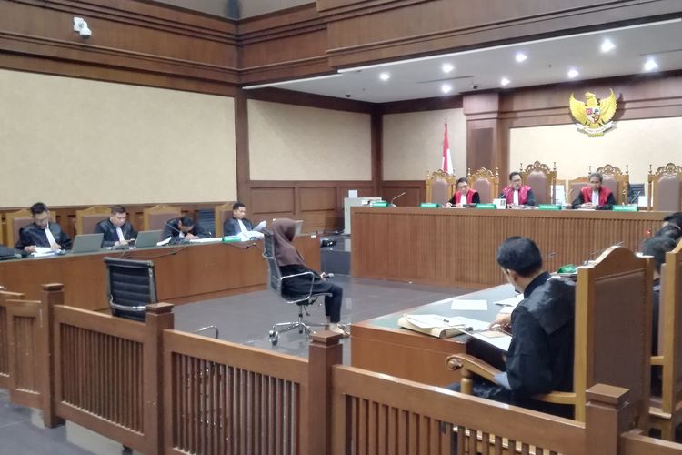 Sidang lanjutan pemeriksaan saksi untuk terdakwa anggota Komisi VI DPR Bowo Sidik Pangarso di Pengadilan Tindak Pidana Korupsi, Jakarta, Rabu (18/9/2019).