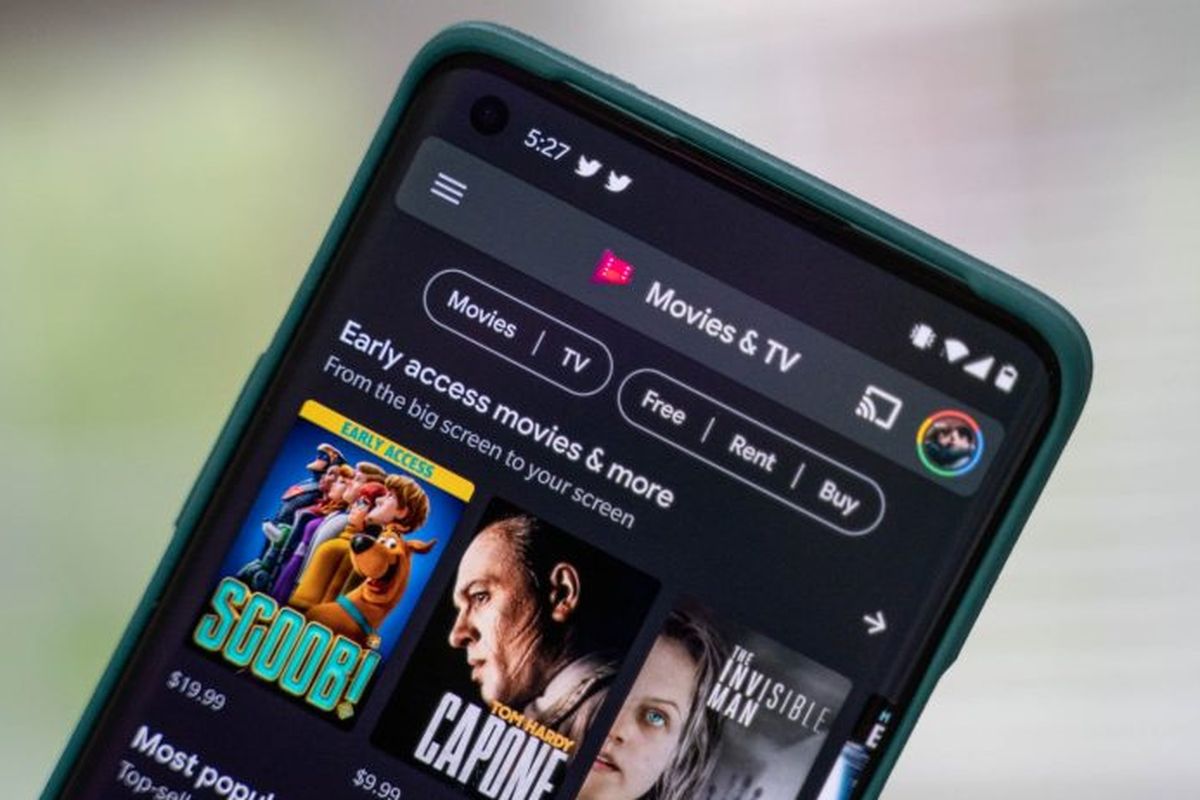 Ilusrasi aplikasi Google Play Movies & TV.