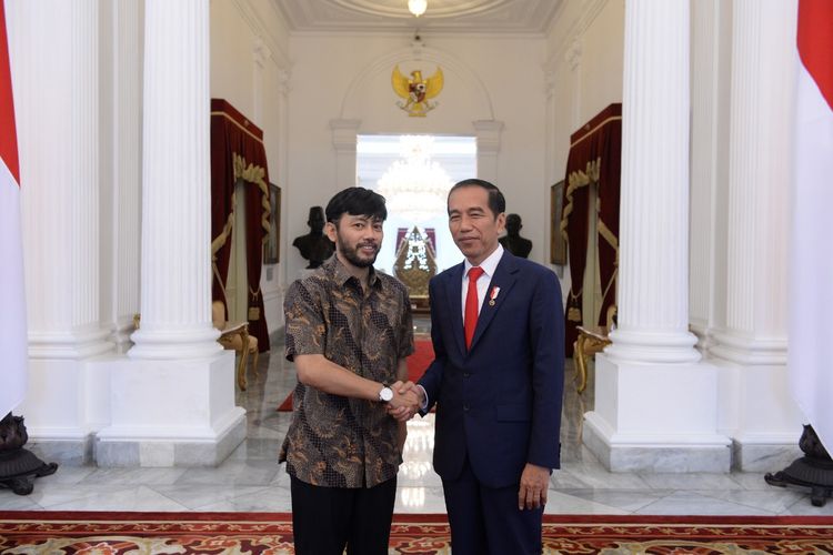 Sabda Putra Subekti, Co-founder dan CEO Zenius Education memenuhi undangan Presiden Joko Widodo ke Istana Negara, Senin (19/8/2019).