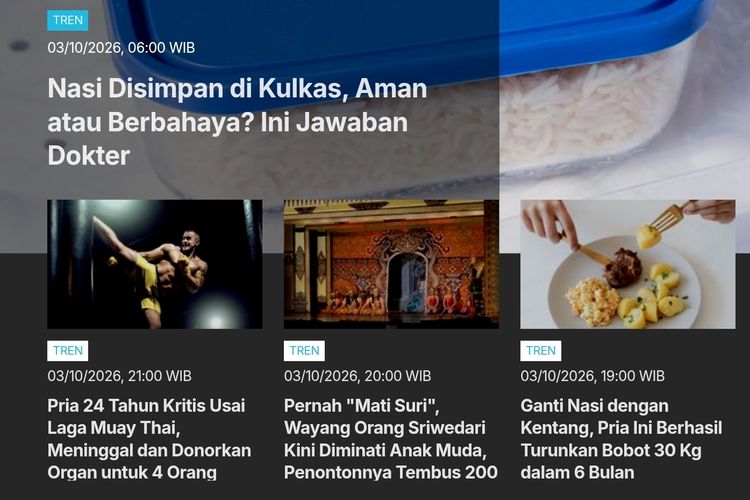 [POPULER TREN] Amankah Nasi Disimpan di Kulkas? | Cara Cek Penerima BSU 2026