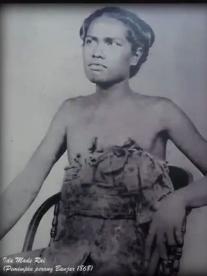 Ida Made Rai pemimpin perang Banjar di Bali.