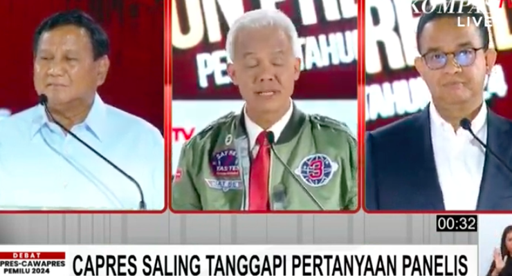 Debat Ketiga Pilpres, 3 Capres Singgung Kondisi Palestina dalam Visi-Misi
