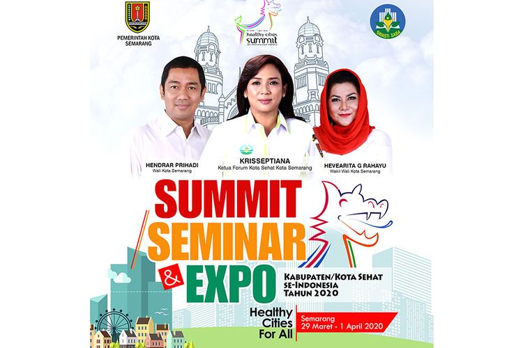 Summit Kota Sehat 2020 di Semarang.