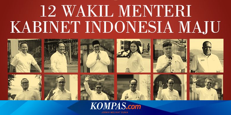 Susunan Lengkap 12 Wakil Menteri Kabinet Indonesia Maju 2019 2024 Halaman All Kompas Com