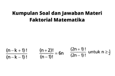 Kumpulan Soal dan Jawaban Materi Faktorial Matematika