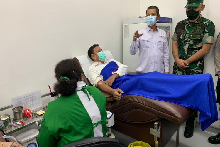 PMI DKI Jakarta meresmikan pelayanan donor darah di Jalan Pacenongan nomor 82, Gambir, Jakarta Pusat pada (1/6/2022).