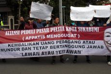 Pembangunan Pasar Pelita Mangkrak 1,5 Tahun, Pedagang di Sukabumi Demo