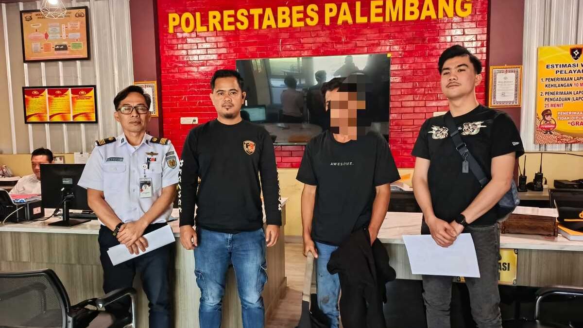 Modus Jadi Penumpang, Pria Paruh Baya Curi Pipa Toilet di Stasiun LRT Palembang