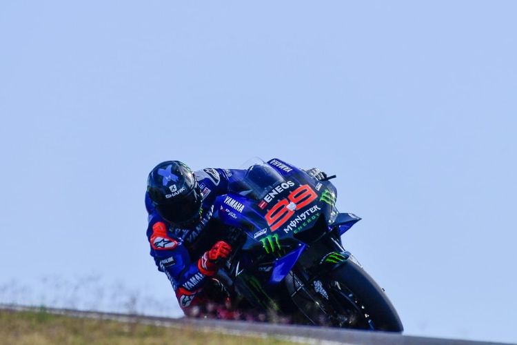 Jorge Lorenzo saat sesi tes di Sirkuit Portimao, Portugal