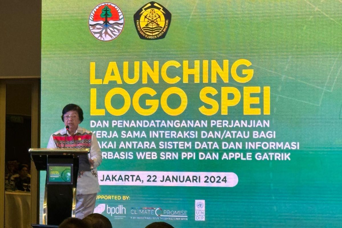 KLHK dengan dukungan UNDP dan Japan Suplementary Budget (JSB) meluncurkan logo resmi SPEI yang melambangkan persatuan dalam mencapai kontribusi nasional, mewakili komitmen untuk menurunkan emisi gas rumah kaca, dan beradaptasi terhadap perubahan iklim. 