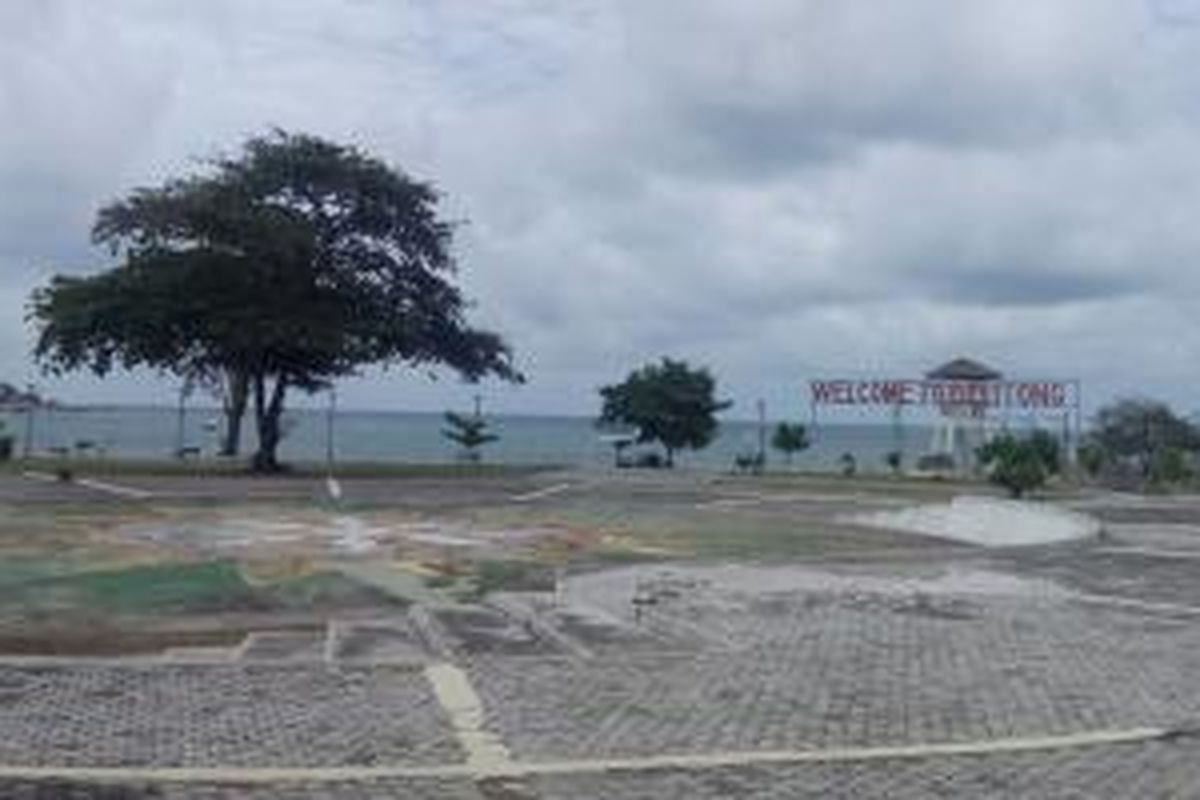 Pantai Tanjung Kelayang di Belitung, Provinsi Kepulauan Bangka Belitung, Sabtu (14/3/2015).