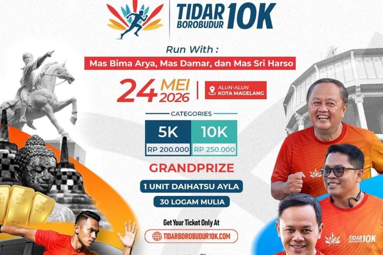 Tidar Borobudur 10K Digelar, Pemkot Magelang dan RSUD Tidar Siapkan Beragam Hadiah