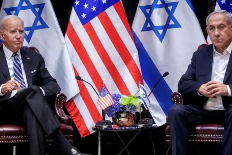 Posisi Joe Biden dan Benjamin Netanyahu makin jauh akibat tindakan Israel di Gaza.