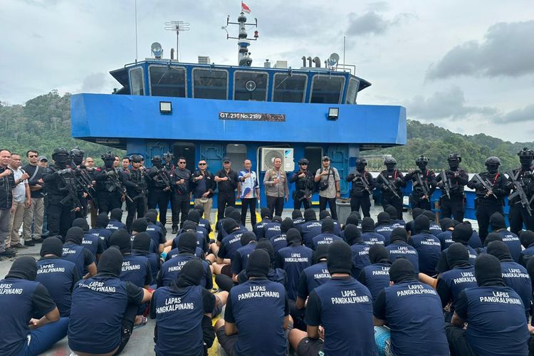 Imbas Narkoba dan Main Ponsel, 60 Narapidana Babel Dikirim ke Nusakambangan