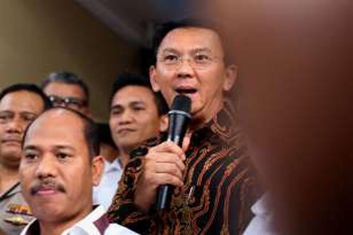 Gubernur DKI Jakarta Basuki Tjahaja Purnama alias Ahok kembali diperiksa penyidik terkait kasus penistaan agama di Bareskrim Polri, Jakarta, Senin (7/11/2016). 