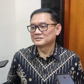 Direktur Eksekutif Departemen Komunikasi BI Ramdan Denny Prakoso saat ditemui di kantornya, Jakarta, Rabu (26/3/2025).