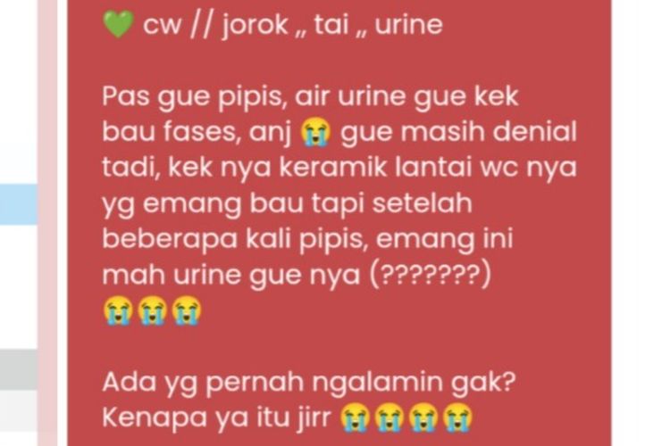 Urine Berbau Feses Bisa Jadi Tanda Penyakit, Apa Saja? Ini Penjelasan Dokter