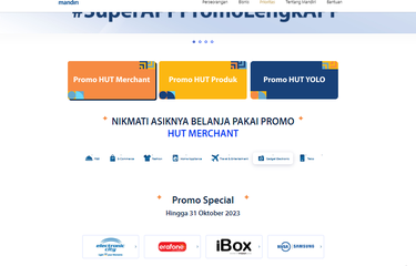 Berbagai promo dalam rangka HUT ke-25 Bank Mandiri sepanjang Oktober 2023