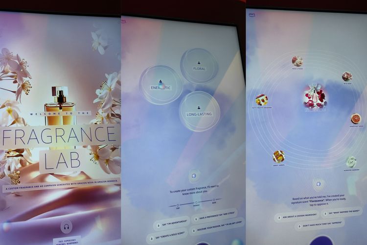 Kita harus ngobrol dengan AI (ditenagai Aamazon Nova Sonic) untuk berbicara soal preferensi aroma kita.