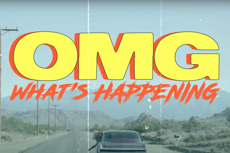 Potongan gambar dari video lirik lagu OMG Whats Happening yang dibawakan Ava Max.