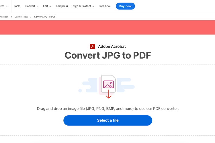 Ilustrasi cara ubah foto JPEG ke PDF 