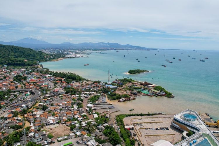 Kawasan Pelabuhan Merak, di Merak, Cilegon, Banten 