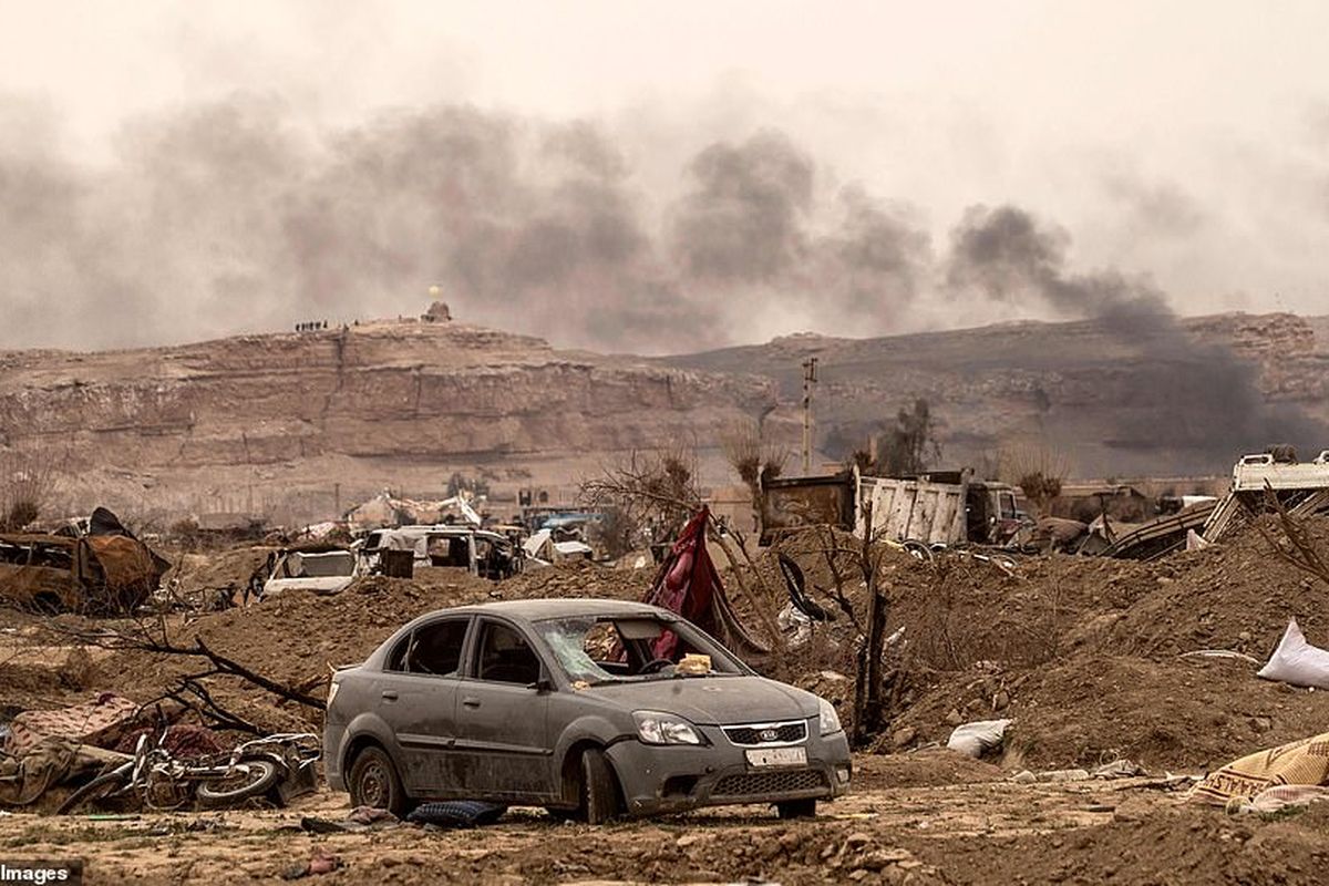 Seperti inilah kondisi Baghouz. Desa di timur Suriah sebagai lokasi akhir kekhalifahan Negara Islam Irakdan Suriah (ISIS) yang direbut pada Sabtu pekan lalu (23/3/2019).