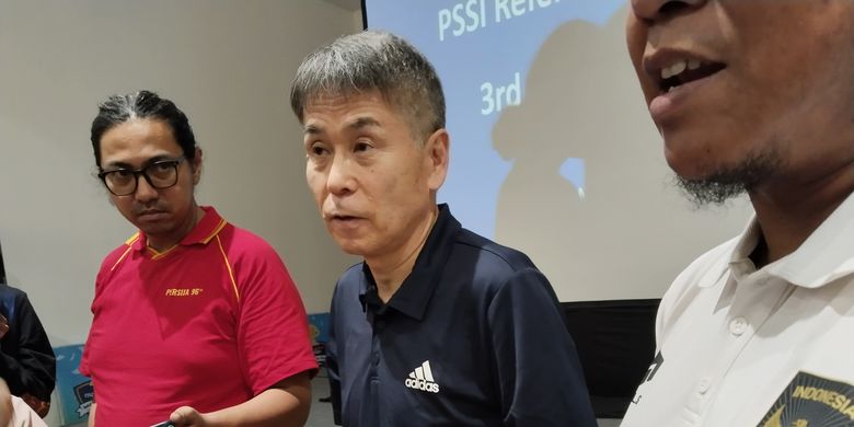 Ketua Komite Wasit, Yoshimi Ogawa, di GBK Arena.