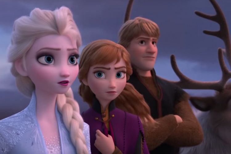 Cuplikan trailer film Frozen II.