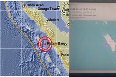 Nias Barat Diguncang 2 Kali Gempa Magnitudo 5,1 dan 3,5