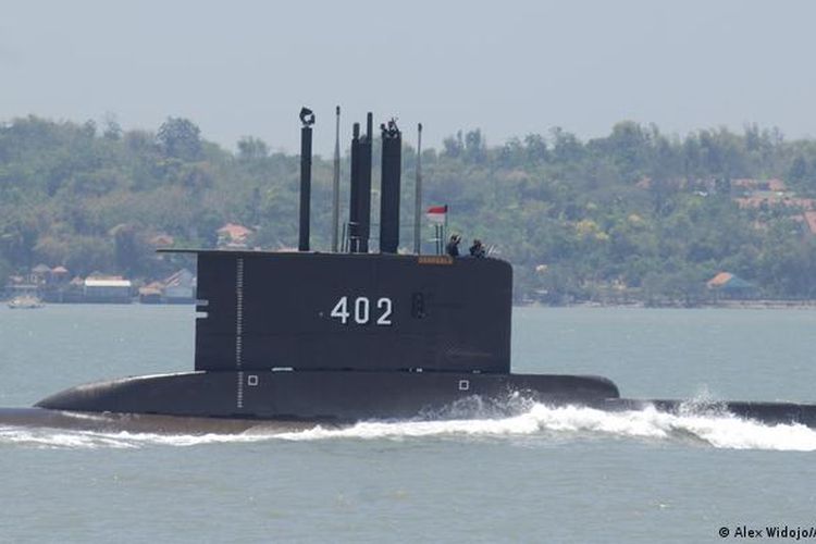 A file photo of the Indonesian Navy submarine KRI Nanggala-402