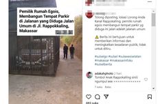 Viral, Foto Pemilik Mobil Bikin Garasi di Jalan Umum