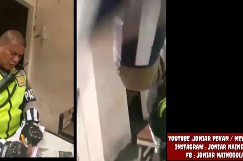 Viral Video Oknum Polisi Diduga Memasukkan Surat Tilang ke Mulut Pengendara, Ini Sebenarnya yang Terjadi
