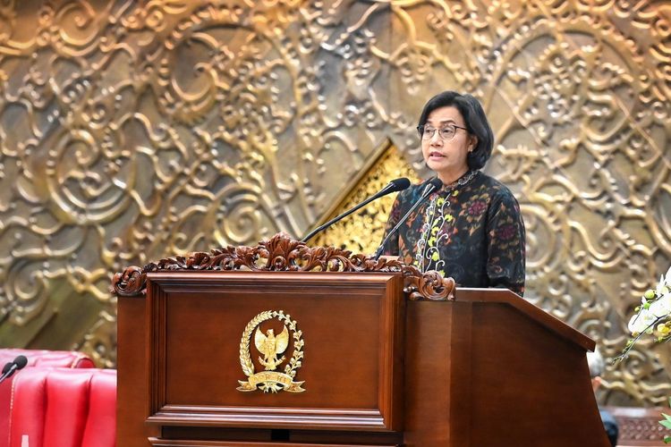 Menteri Keuangan (Menkeu) Sri Mulyani Indrawati dalam sebuah kesempatan.