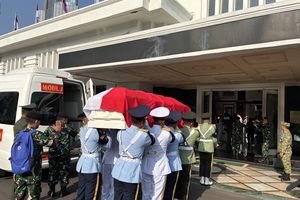 Jenazah Eks Menhan Juwono Sudarsono Disemayamkan di Kantor Kemenhan