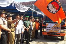 Dikawal Ketat Polisi, KPU Cianjur Distribusikan Logistik Pemilu 2019