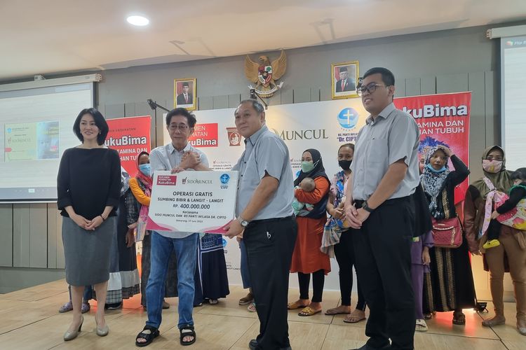 Sido Muncul menggelar operasi bibir sumbing dan langit-langit gratis di Rumah Sakit (RS) Panti Wilasa Dr Cipto Semarang, Jawa Tengah, Selasa (27/6/2023).