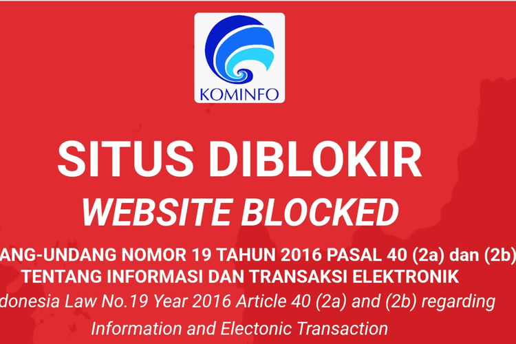 6 Aplikasi dan Situs yang Diblokir Kominfo per 1 Agustus 2022