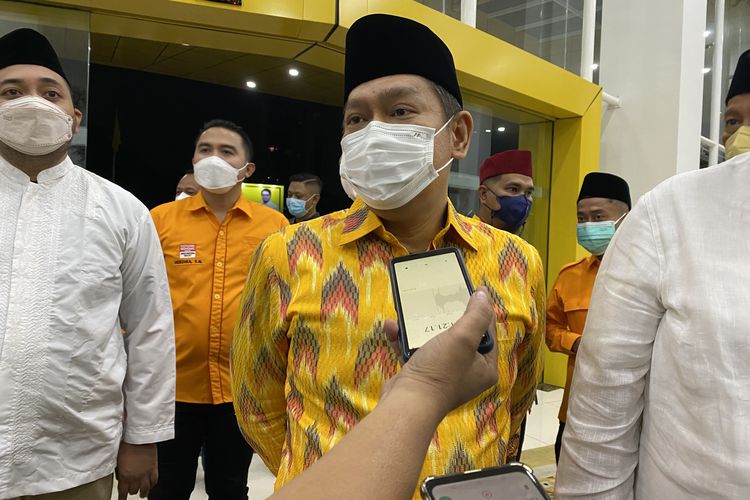 Ketua Dewan Pimpinan Pusat (DPP) Musyawarah Kerja Gotong Royong, Adies Kadir di Kantor DPP Partai Golkar, Jakarta, Minggu (17/4/2022).