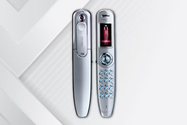 Haier P7 Pen Phone (2004), ponsel yang punya desain tak lazim karena menyerupai pena. 