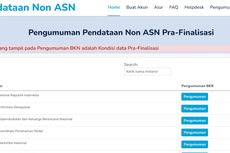 Link Pengumuman Hasil Pendataan Tenaga Non-ASN Prafinalisasi 2022