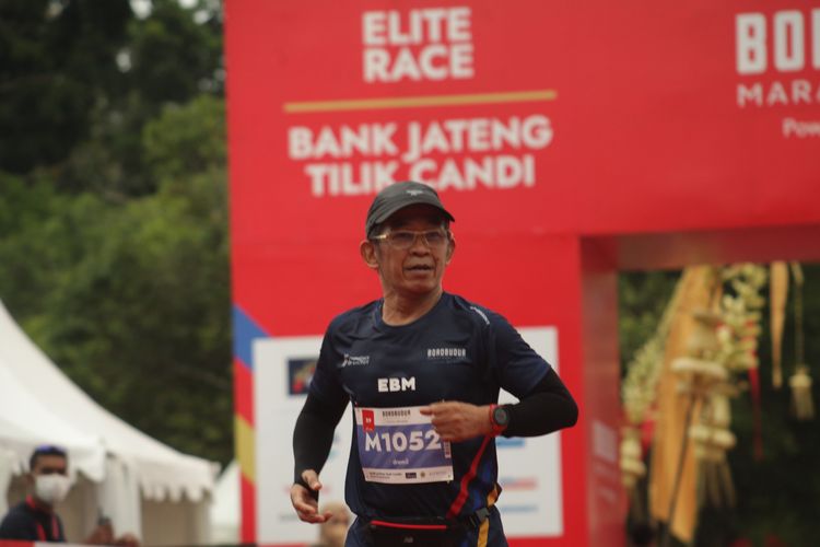 Peserta Tilik Candi Borobudur Marathon 2021 asal Samarinda, Emil Bachtiar Maroed. 