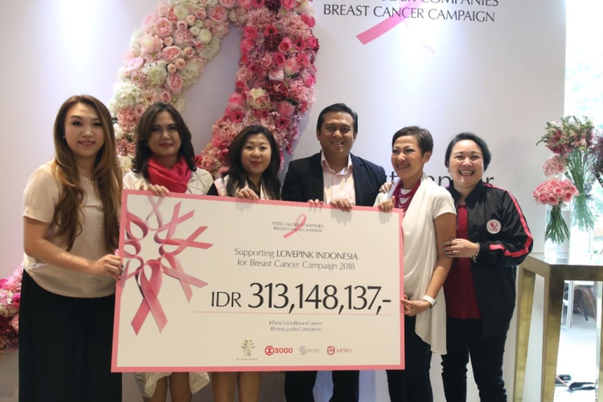 PT.ELC Beauty Indonesia yang menaungi Estee Lauder, bersama dengan Love Pink Indonesia, menjalankan sejumlah kegiatan untuk peningkatan kesadaran kanker payudara. 