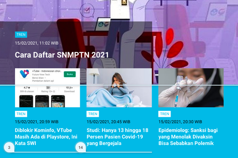 [POPULER TREN] Cara Daftar SNMPTN 2021 | Video Viral Saat Kapal Diterjang Badai