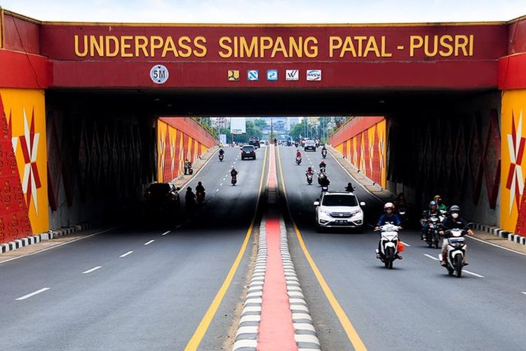 Underpass Simpang Patal-Pusri di Kota Palembang, Sumatera Selatan (Sumsel).