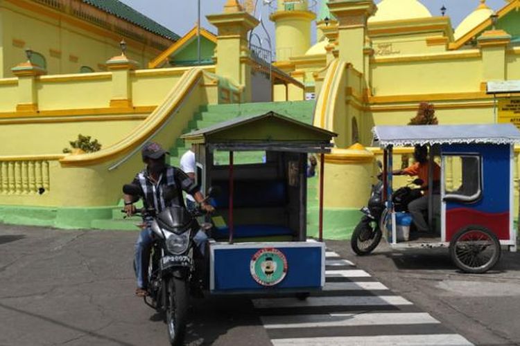 Suasana Pulau Penyengat, Provinsi Kepulauan Riau, Sabtu (14/1/2017). Pulau Penyengat dikenal sebagai destinasi wisata religi dan wisata sejarah rumpun Melayu.